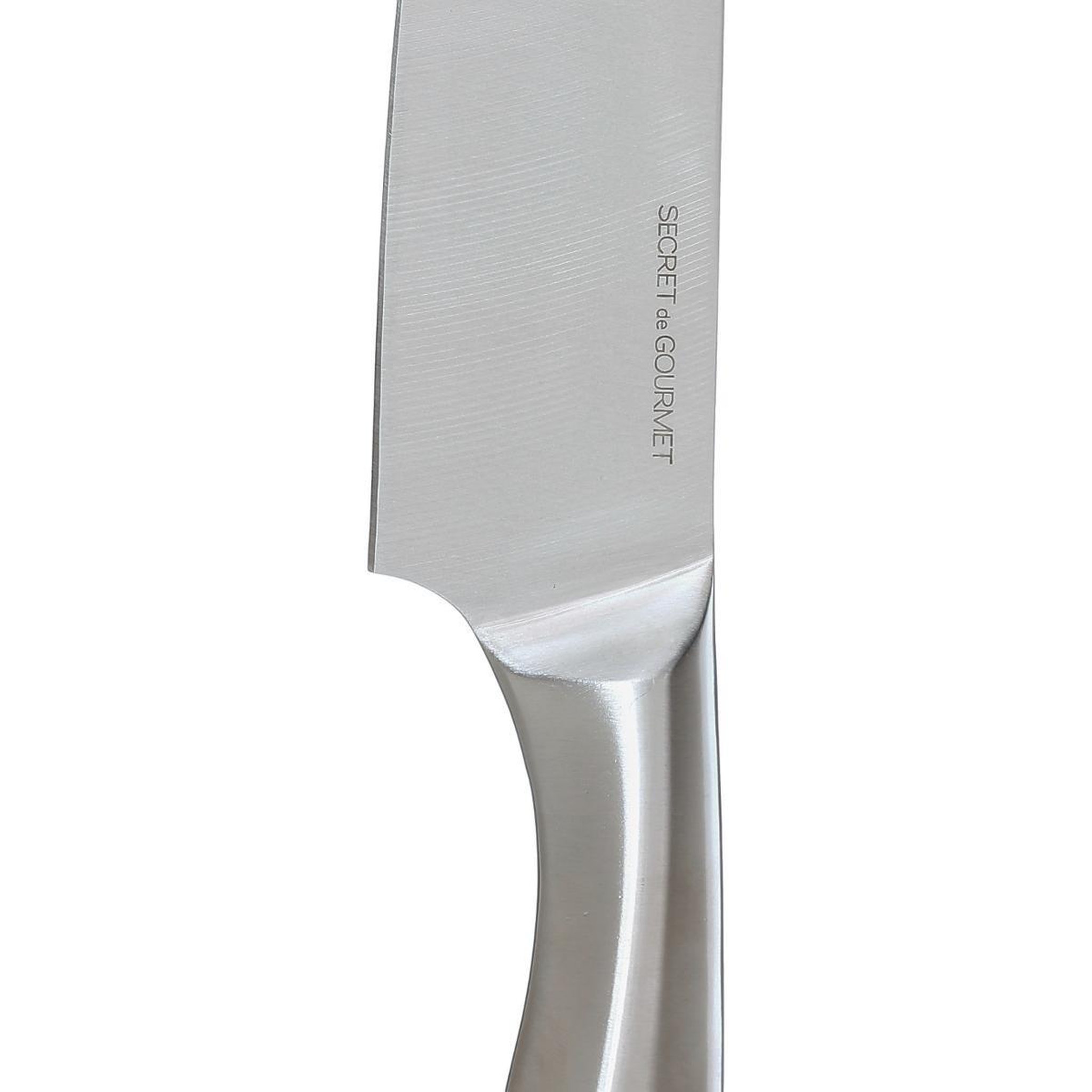 Voir la diapositive 3 : FIVE Couteau Chef  Inox Forgé  34cm Gris