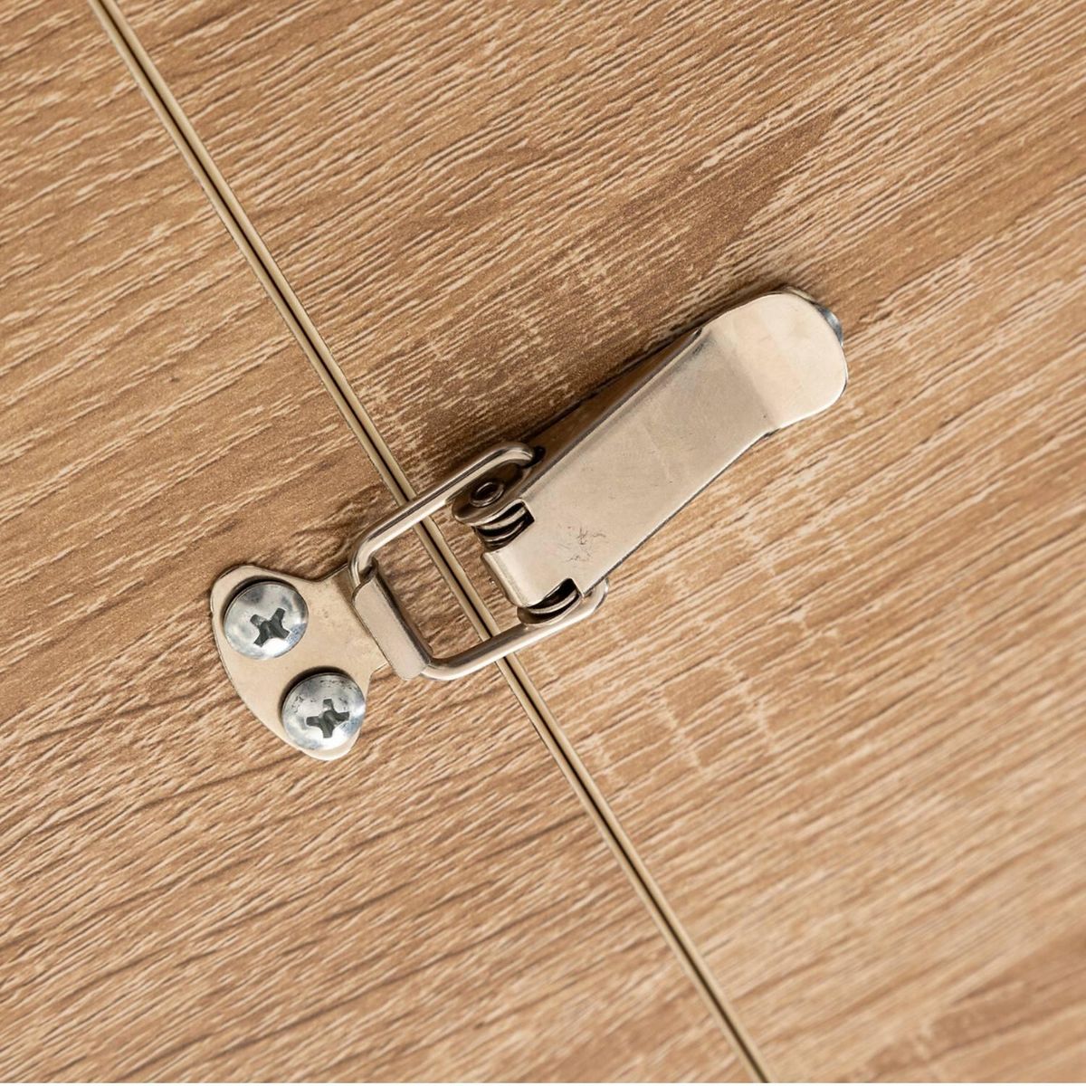 FIVE Table à manger extensible effet chêne pour 6 à 8 personnes ALIAJ - Beige