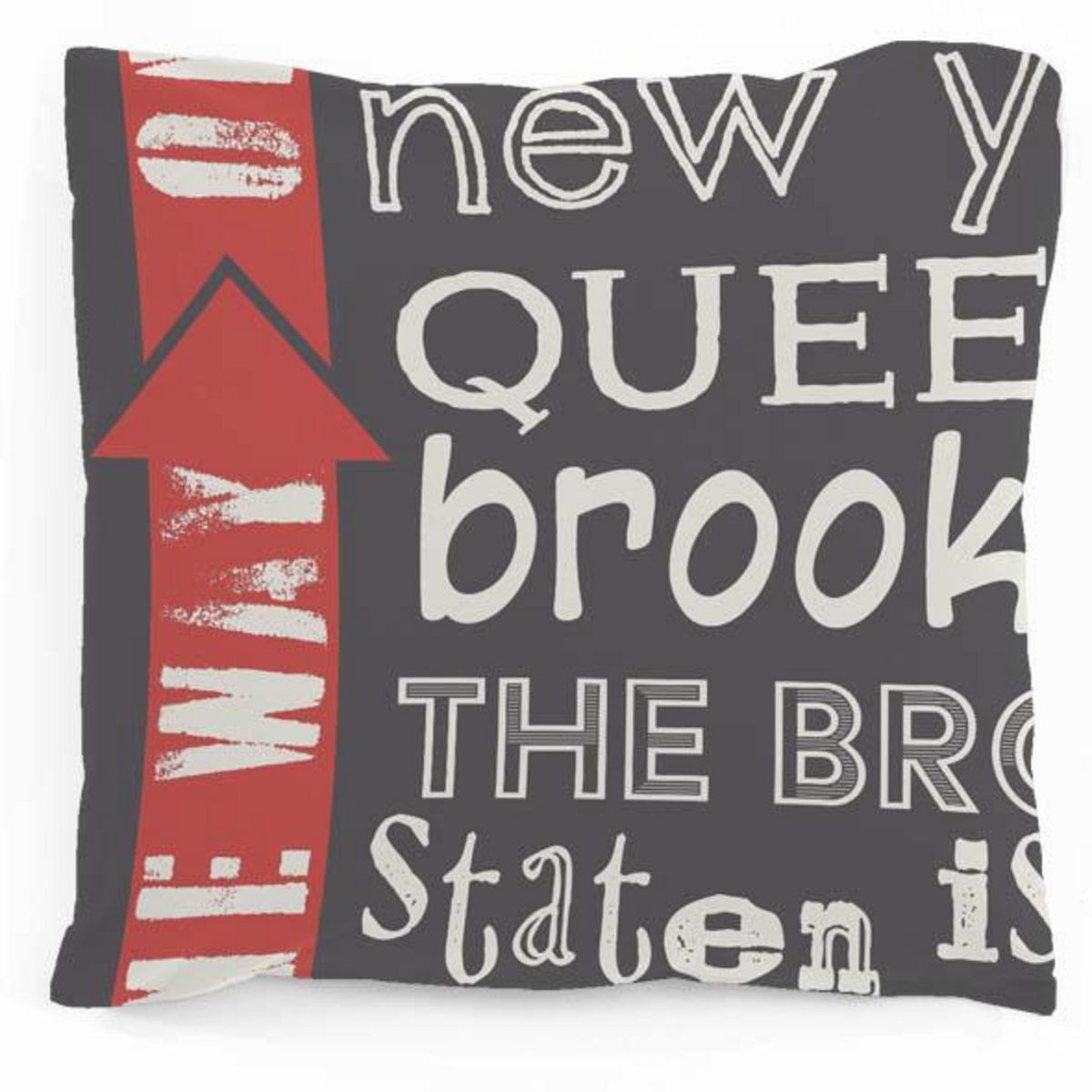 Taie d'oreiller imprimée en coton 57 fils REAL ONE WAY