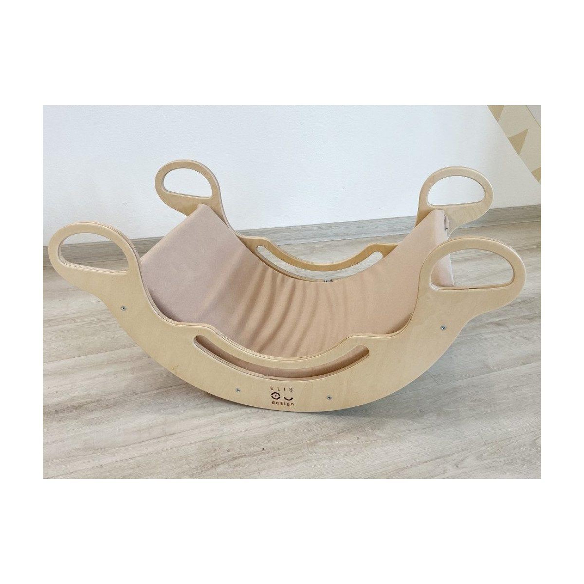 Voir la diapositive 2 : ELIS DESIGN Housse textile pour rocker montessori- avec élasthanne - beige