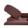 Voir la diapositive 6 : BEST MOBILIER Alicante - canapé d'angle réversible convertible avec têtières - coffre - 4 places - en tissu texturé