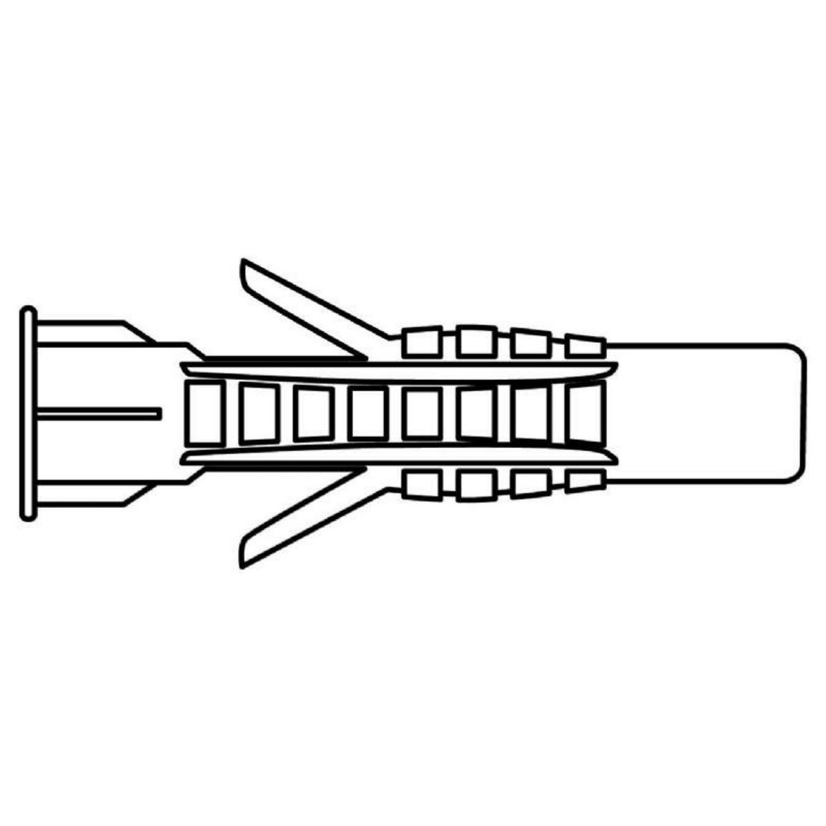  Cheville nylon multi matériaux Vissal Ø12 mm  lot de 20 chevilles