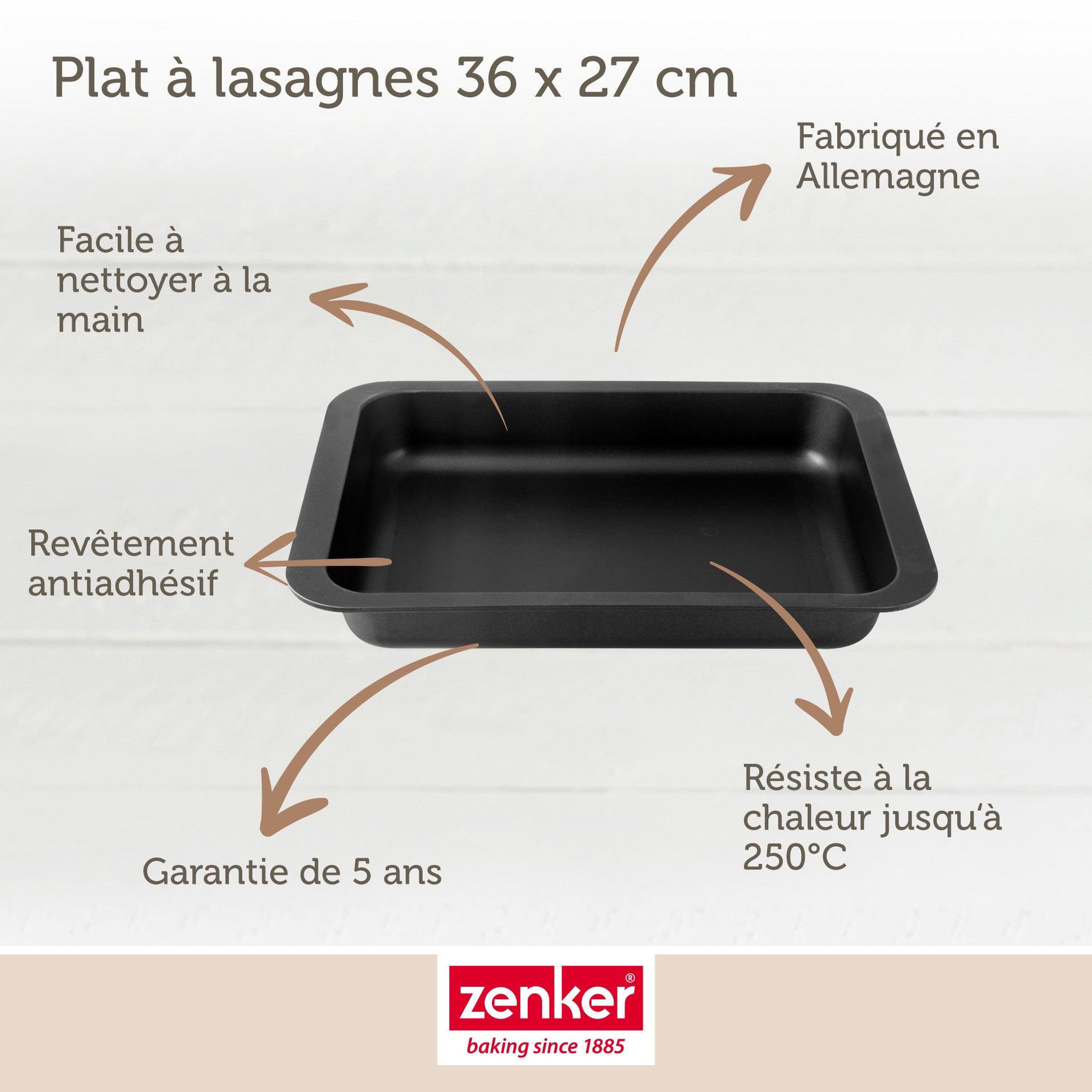 Voir la diapositive 3 : ZENKER Plat à lasagnes maison 36 x 27 cm zenker spécial countries