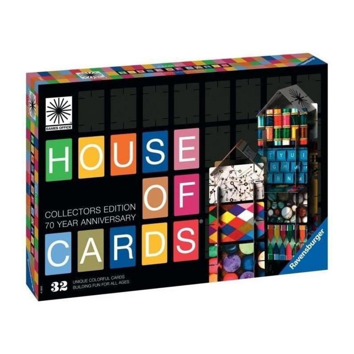 RAVENSBURGER Château de cartes - House of Cards - EAMES édition - Loisir créatif - Activité détente et créative - Adulte - 18444 - Rave
