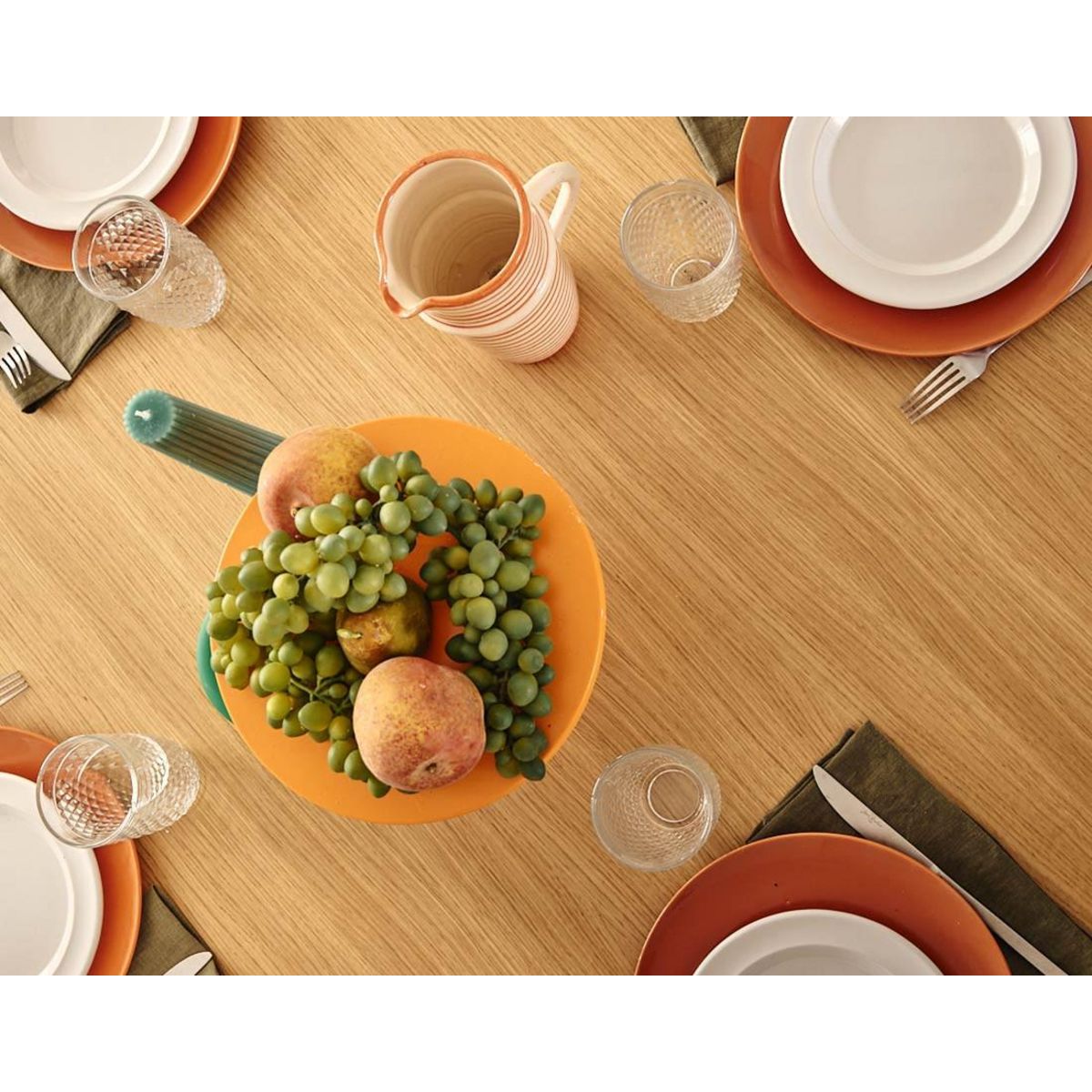 LISA DESIGN Virtuoso - table à manger ronde extensible - effet bois - 4 à 8 personnes - bois