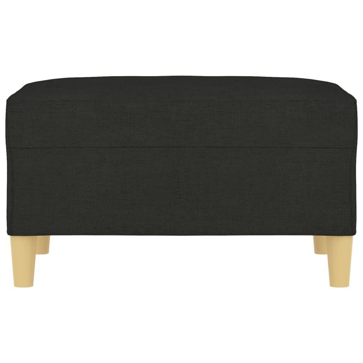 VIDAXL Repose-pied Noir 70x55x41 cm Tissu