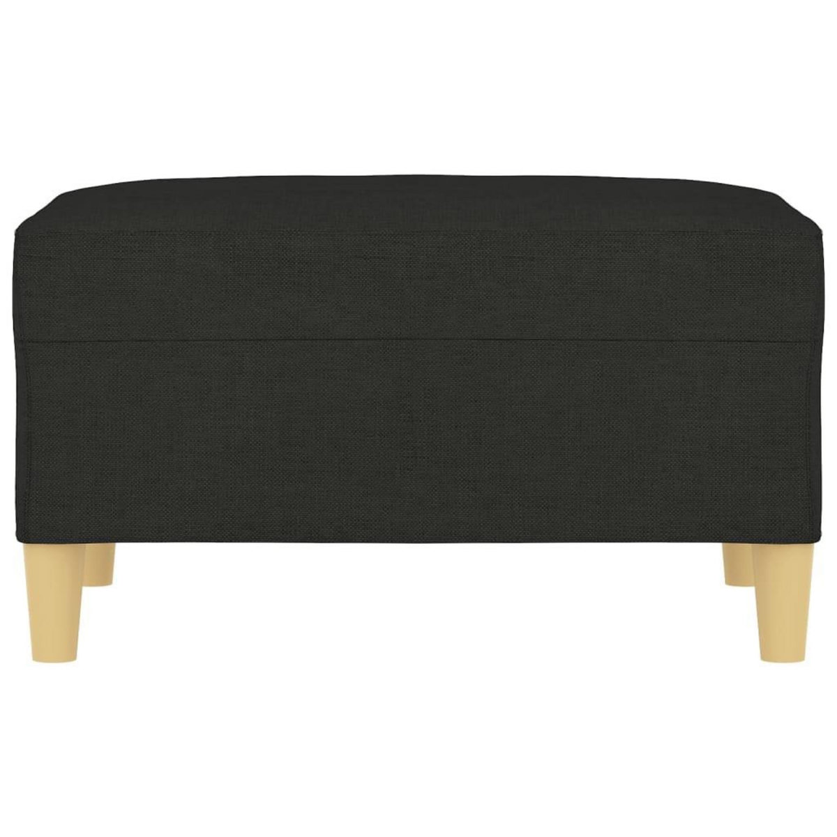 VIDAXL Repose-pied Noir 70x55x41 cm Tissu