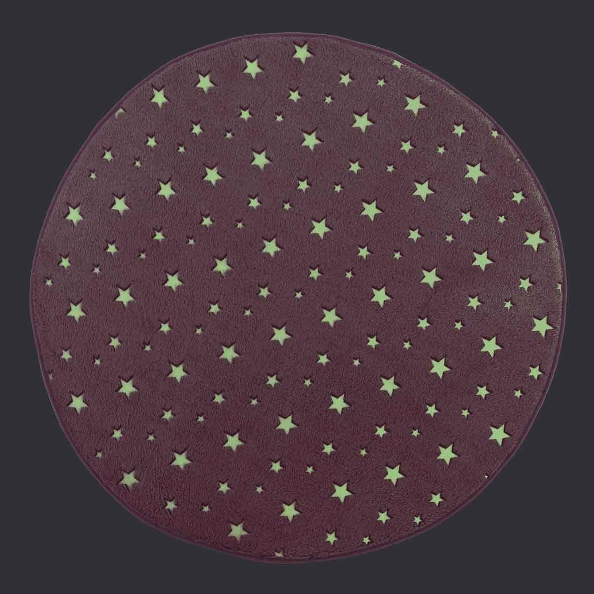 Voir la diapositive 2 : Douceur d'Intérieur Tapis enfant déco  fluo night  90cm fuchsia