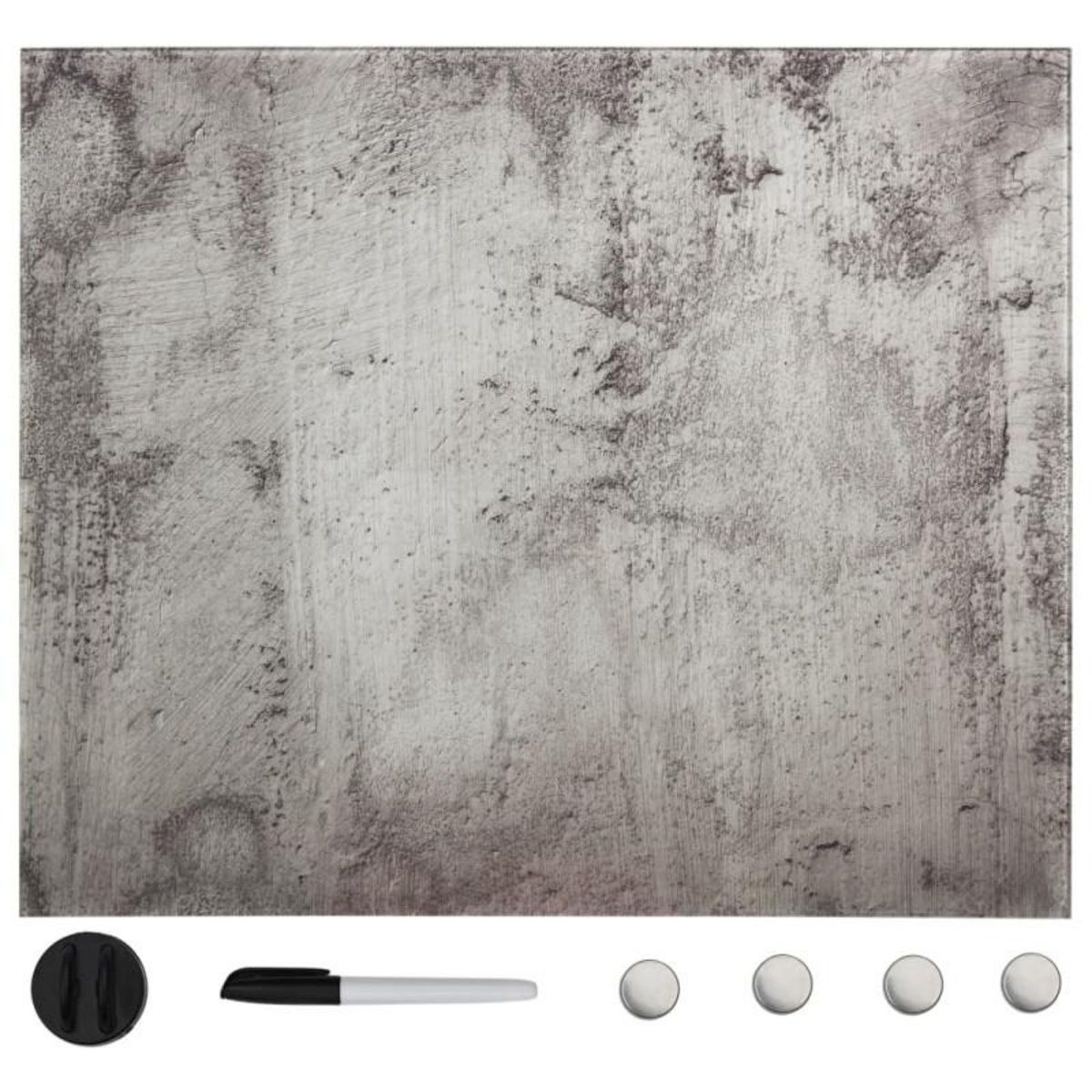 VIDAXL Tableau noir magnétique mural Verre 40x40 cm