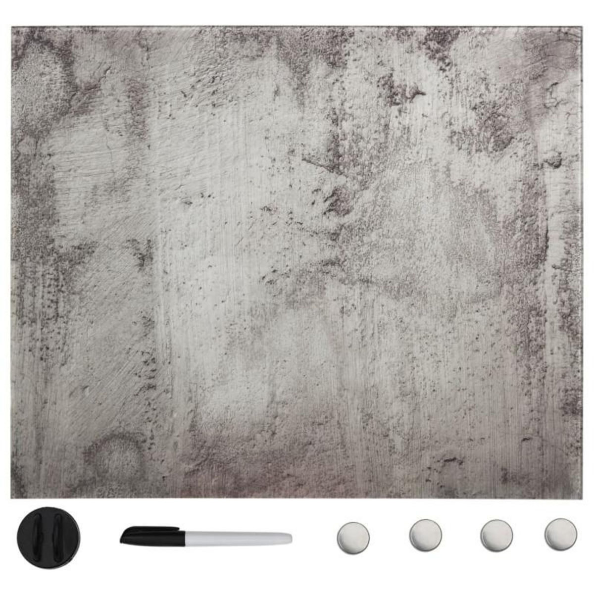 VIDAXL Tableau noir magnétique mural Verre 40x40 cm