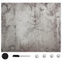 Voir la diapositive 1 : VIDAXL Tableau noir magnétique mural Verre 40x40 cm