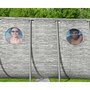 Voir la diapositive 2 : BESTWAY Piscine tubulaire ovale motif pierres avec hublots 549x274x122cm Power Steel&trade; SwimVista