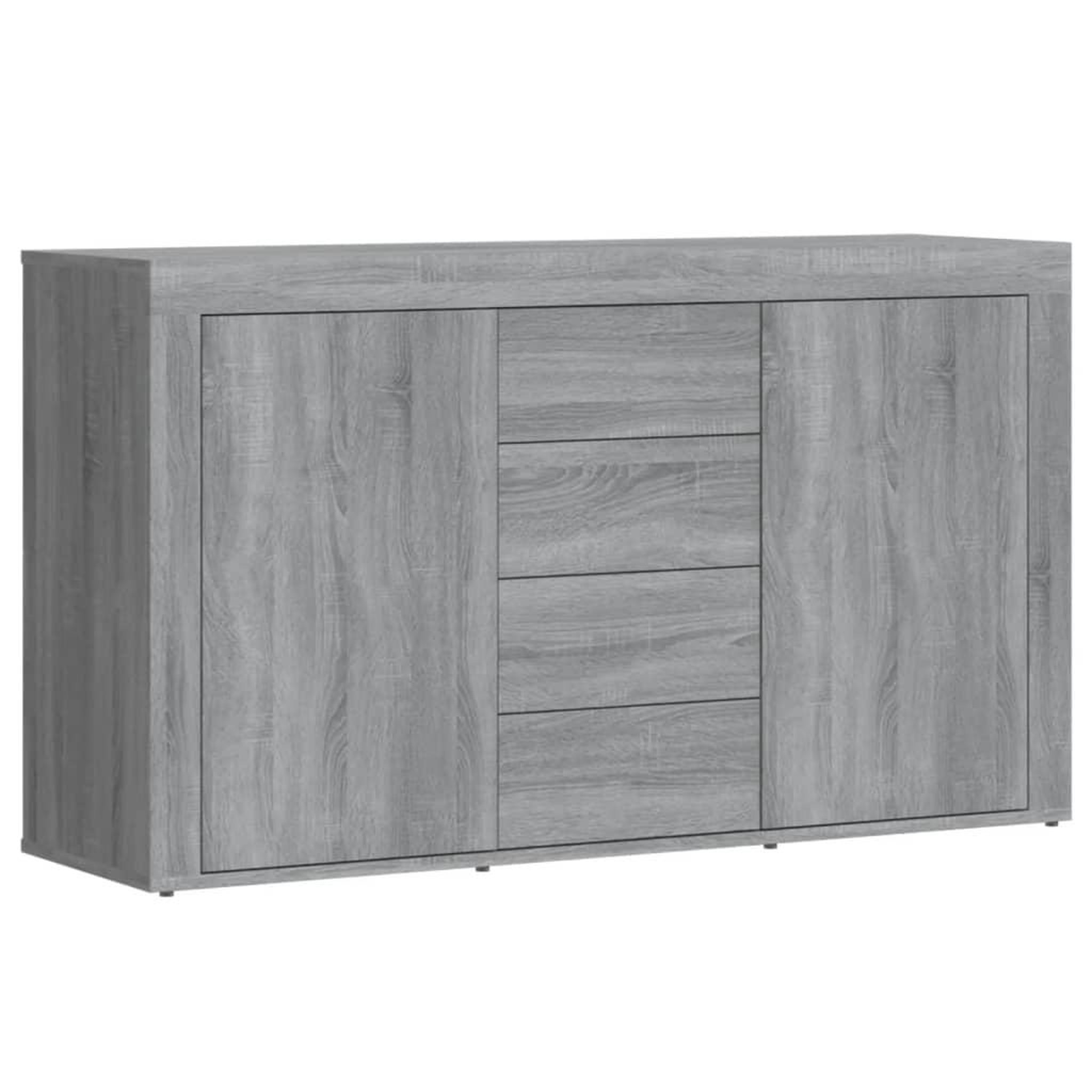 Voir la diapositive 2 : VIDAXL Buffet Sonoma gris 120x36x69 cm Bois d'ingenierie