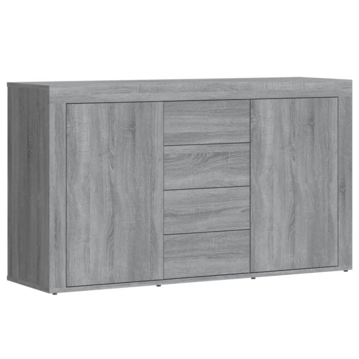 VIDAXL Buffet Sonoma gris 120x36x69 cm Bois d'ingenierie