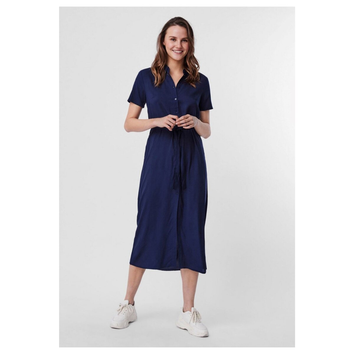 Vero Moda Robe chemise longue Femme pas cher Auchan