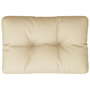 Voir la diapositive 2 : VIDAXL Coussin de palette beige 50x40x12 cm tissu