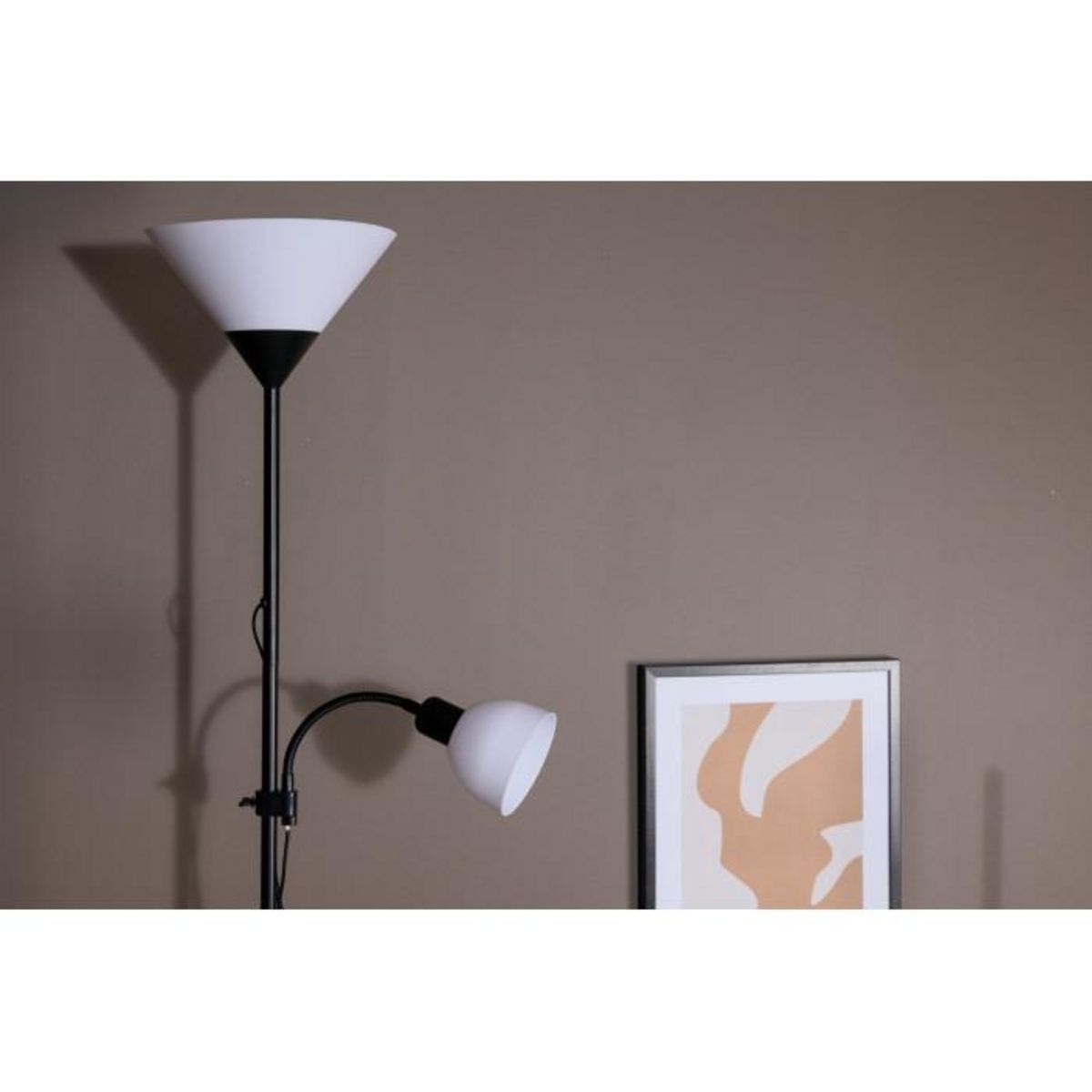 Paris Prix Lampadaire 2 Spots  Bagasi  178cm Noir