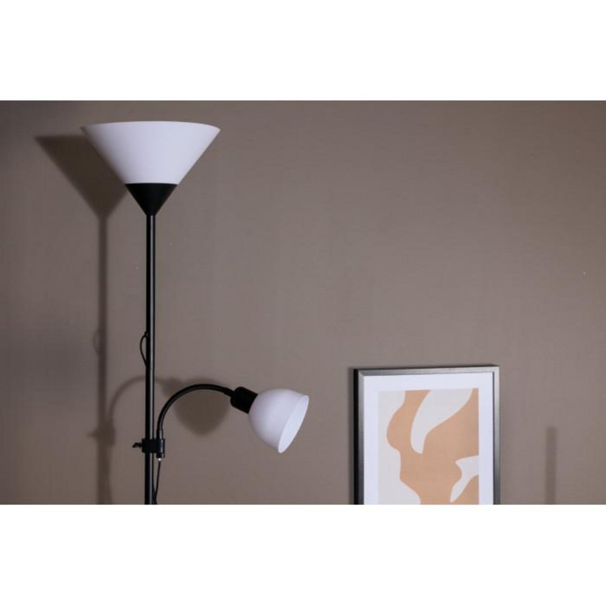 Paris Prix Lampadaire 2 Spots  Bagasi  178cm Noir