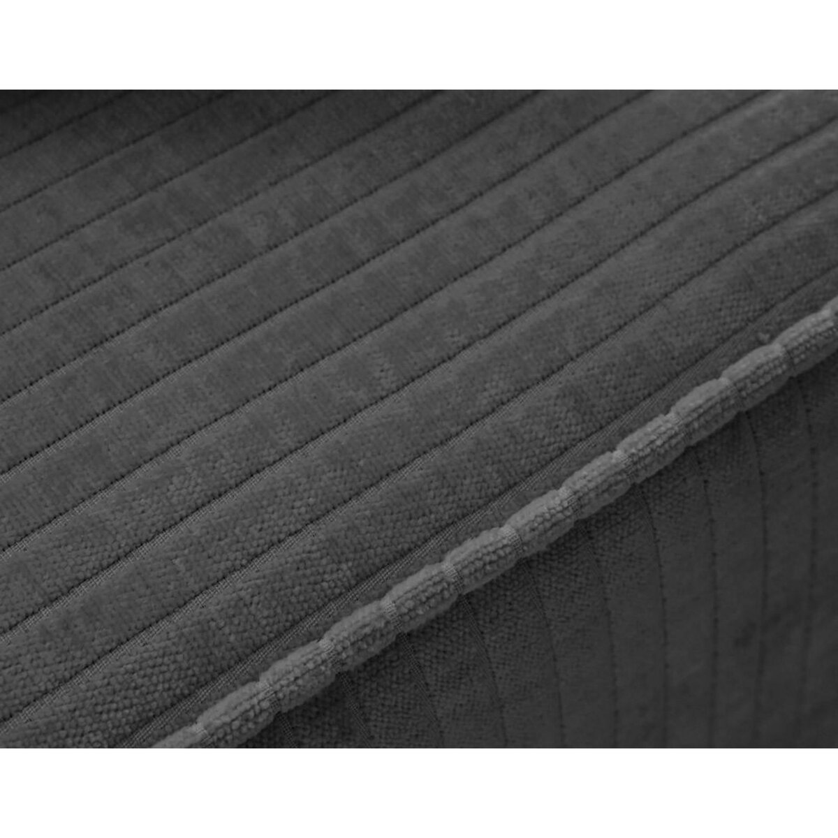 BEST MOBILIER Topaze - fauteuil en velours côtelé plat