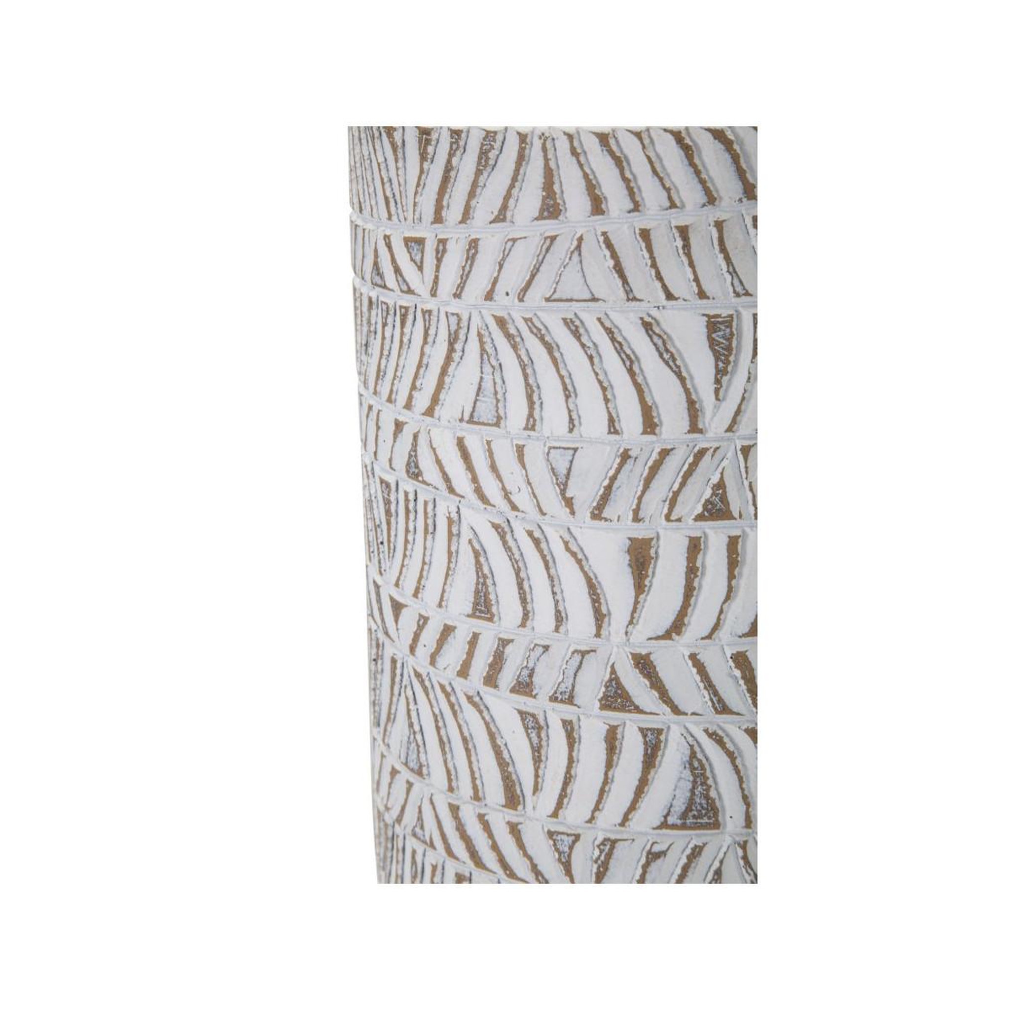 Voir la diapositive 4 : Paris Prix Vase bouteille abstrait  nairobi  49cm blanc
