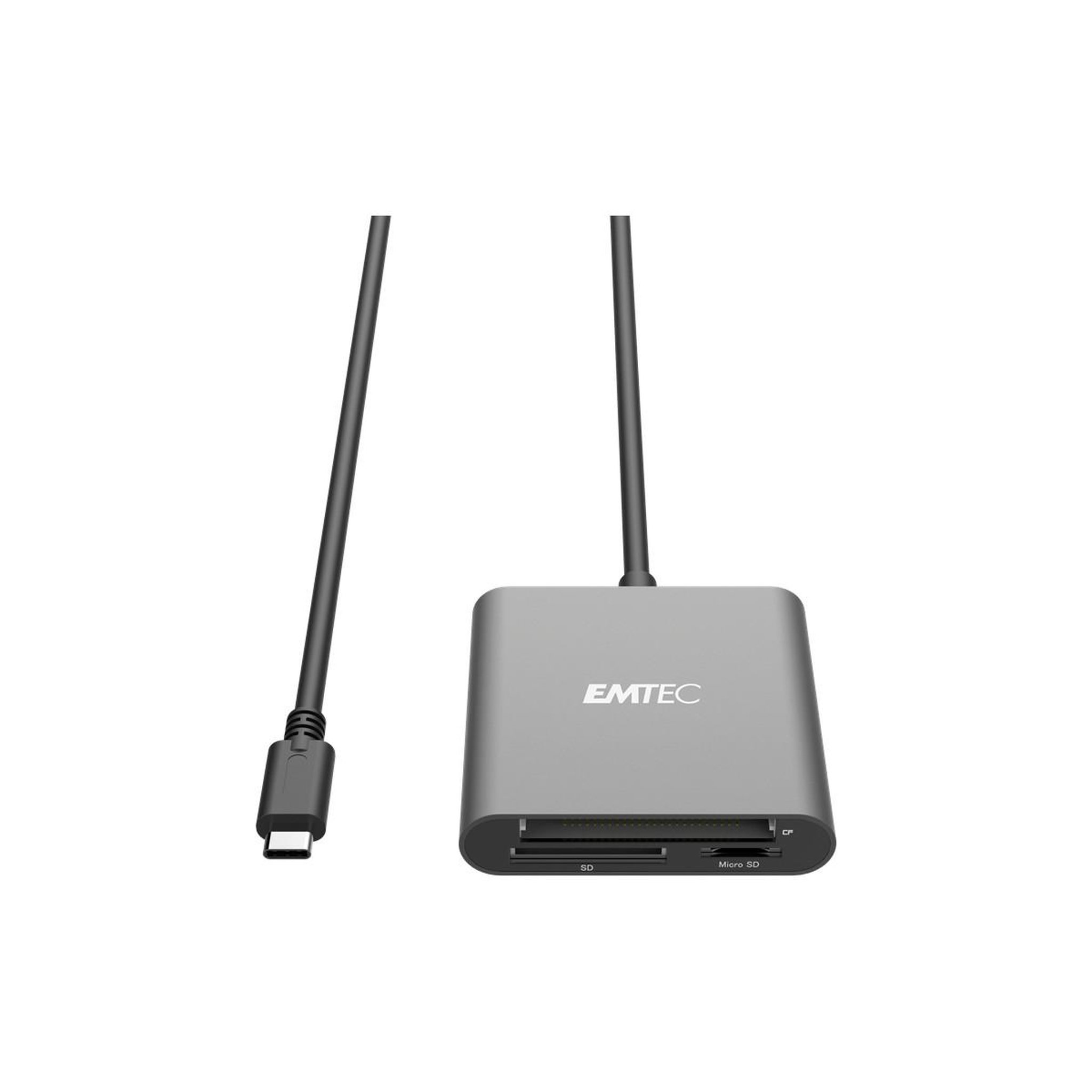 Voir la diapositive 3 : EMTEC Emtec eccareadt610c lecteur de carte mémoire usb 3.1 gris