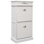 Voir la diapositive 1 : VIDAXL Armoire a chaussures Blanc 50 x 28 x 98 cm Bois de Paulownia