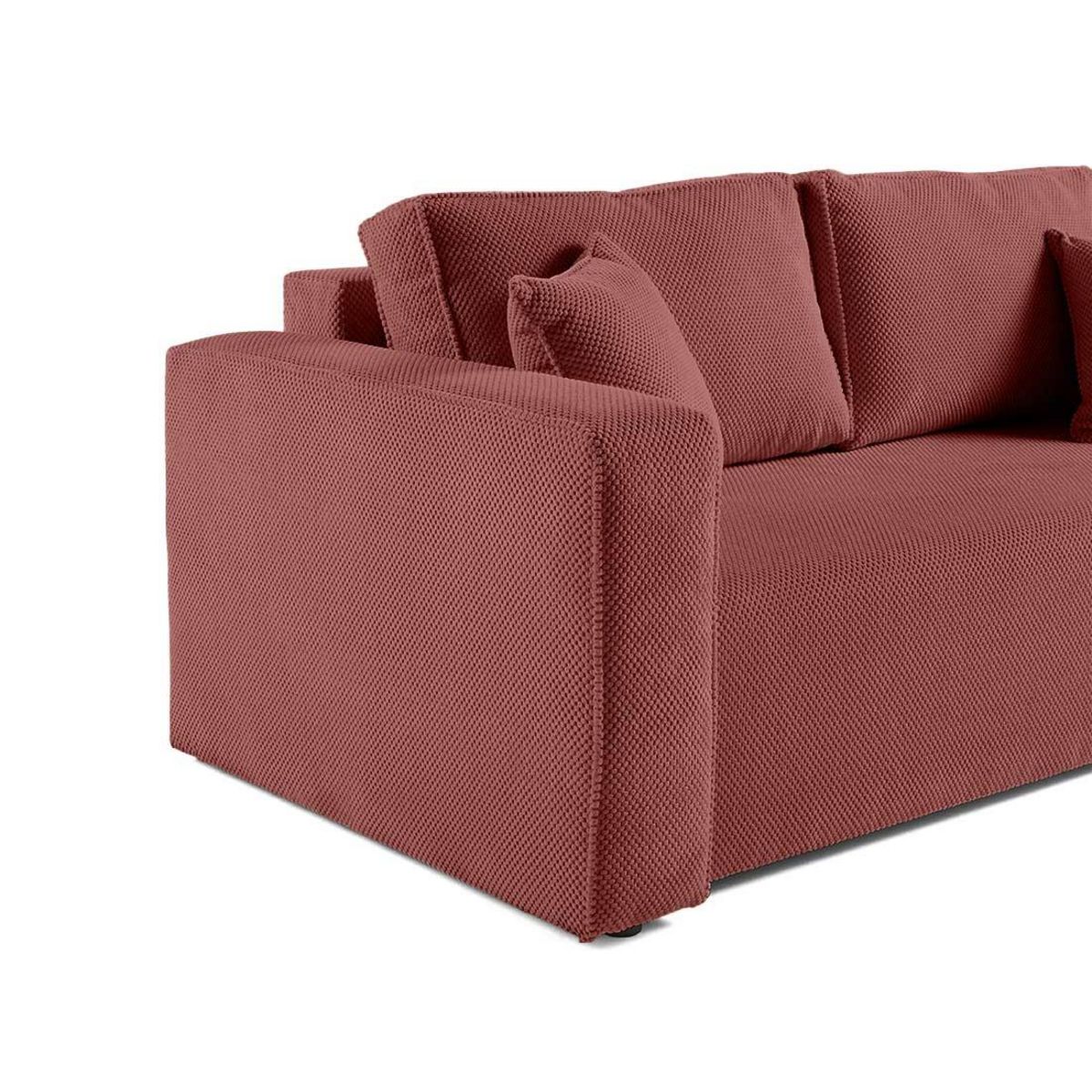 BEST MOBILIER Topaze - canapé droit 2 places - en velours texturé