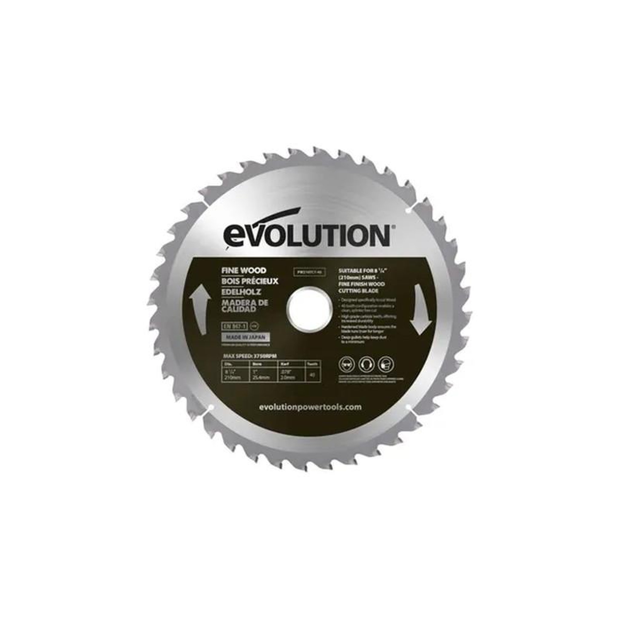 CENTRALE BRICO Lame pour bois en carbure D.210 mm