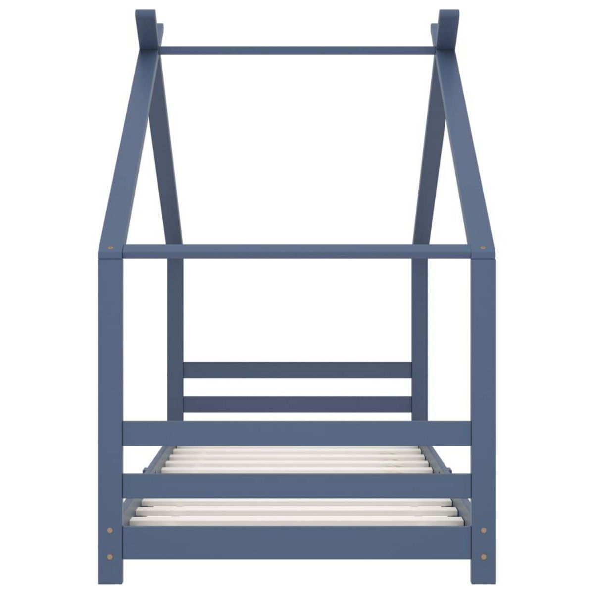 VIDAXL Cadre de lit d'enfant Gris Bois de pin massif 90x200 cm