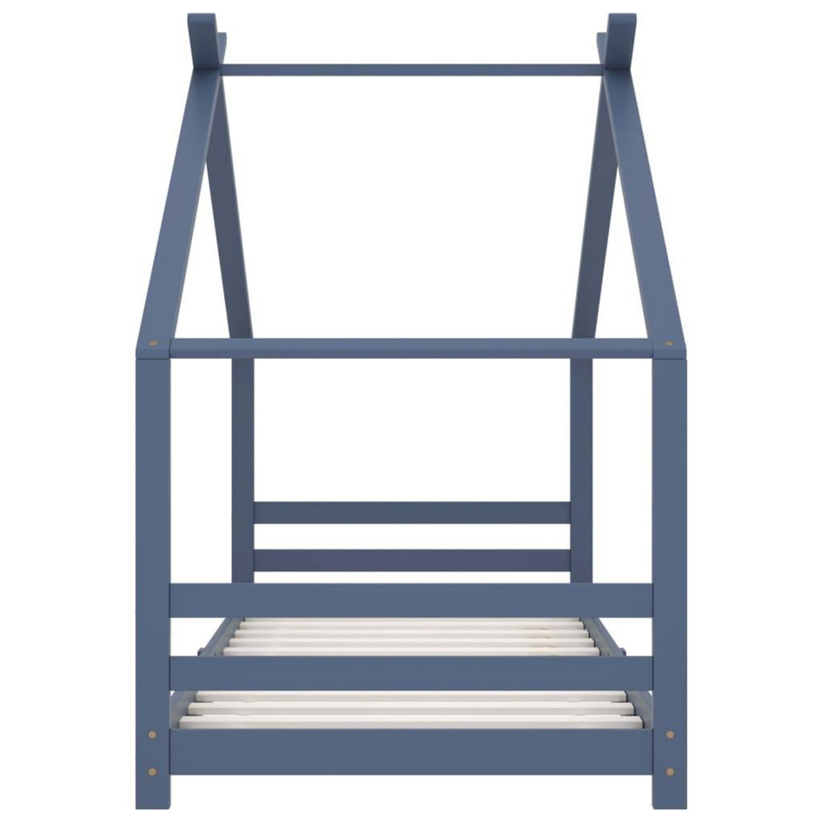 VIDAXL Cadre de lit d'enfant Gris Bois de pin massif 90x200 cm