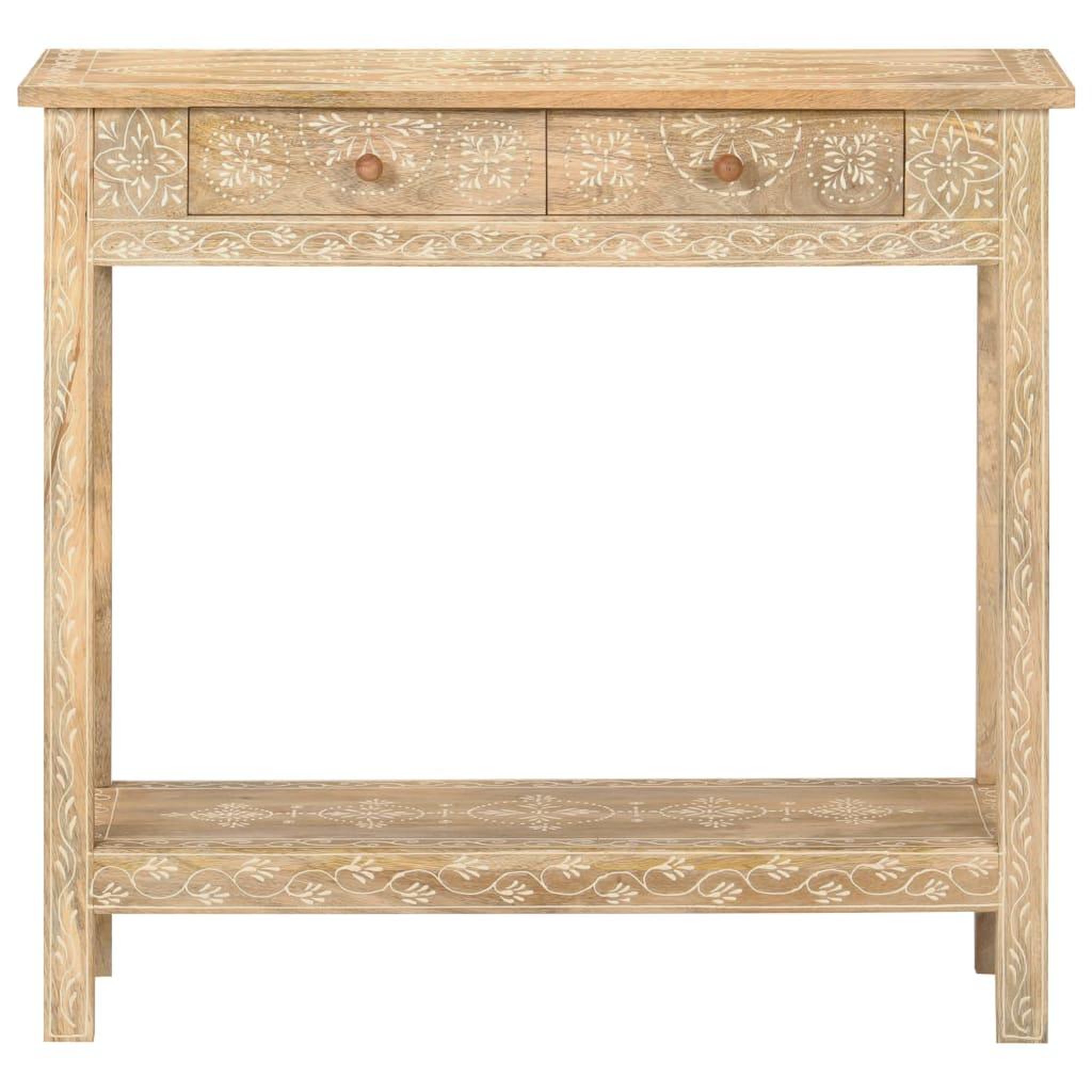 Voir la diapositive 2 : VIDAXL Table console 80x35x74 cm bois de manguier massif