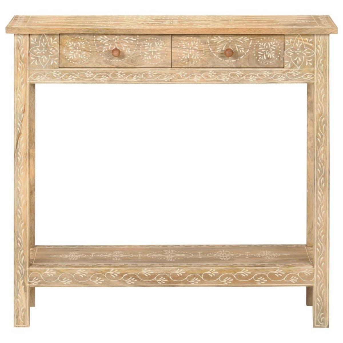 VIDAXL Table console 80x35x74 cm Bois de manguier massif