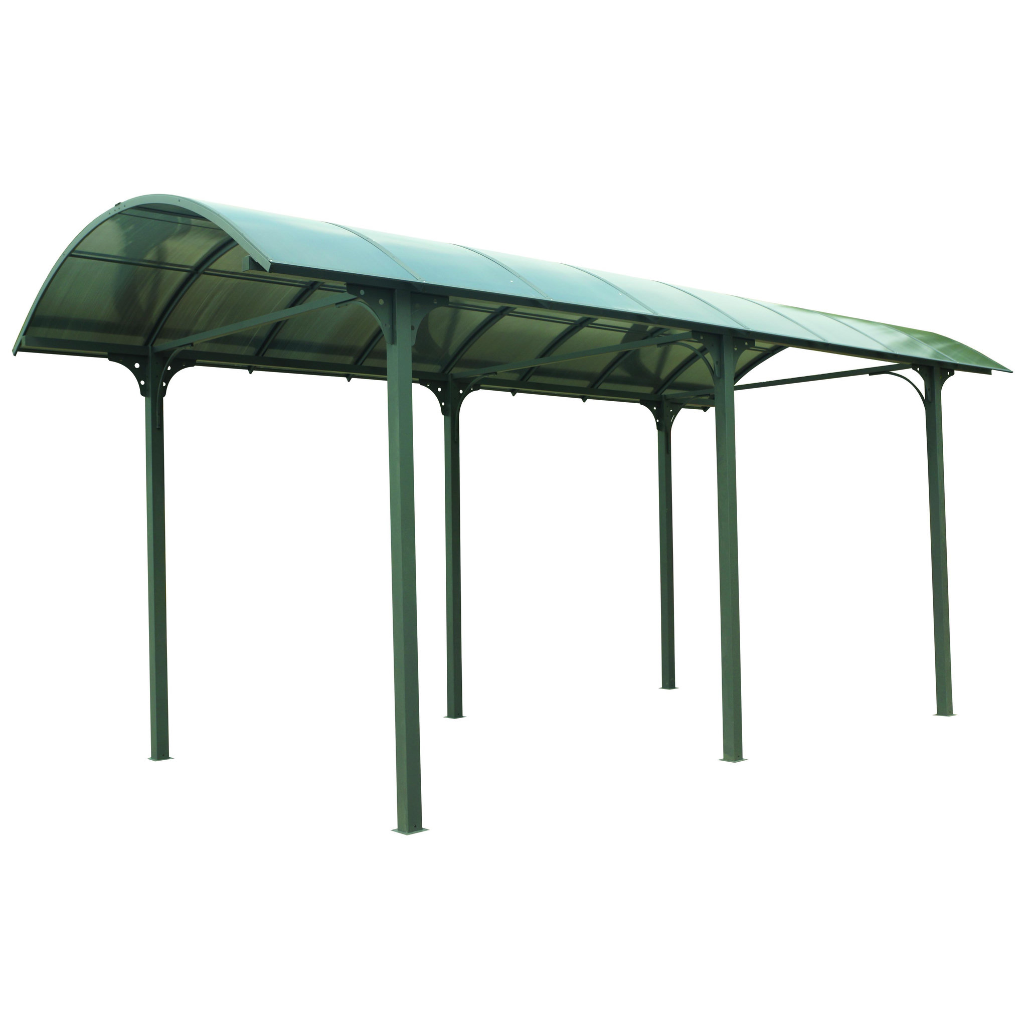 Voir la diapositive 4 : Carport Camping-Car Aluminium - Anthracite - 27,51m² - WIKIPOO