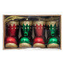 Voir la diapositive 4 : ATMOSPHERA Lot de 4 Sujets de Noël  Botte Lutin  8cm Rouge & Vert