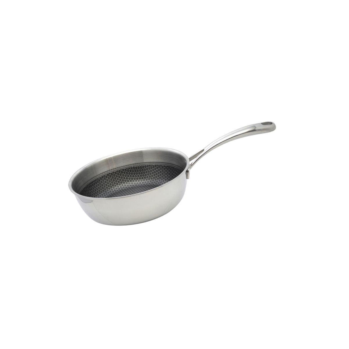 ELO Poêle sauteuse 20 cm en inox 18/10 Elo Relief Evolution