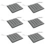 Voir la diapositive 1 : OUTSUNNY Lot de 6 coussins de chaises de jardin avec attaches gris