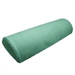 VIVEZEN Drap housse de protection en éponge pour coussin demi-rond 66 cm x 22 cm x 12 cm de table de massage - Vert pastel