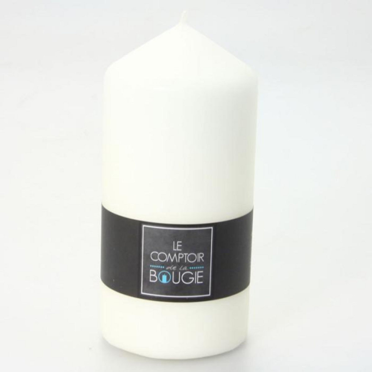 COMPTOIR DE LA BOUGIE Bougie Cylindrique Déco  Hugo  14cm Ivoire