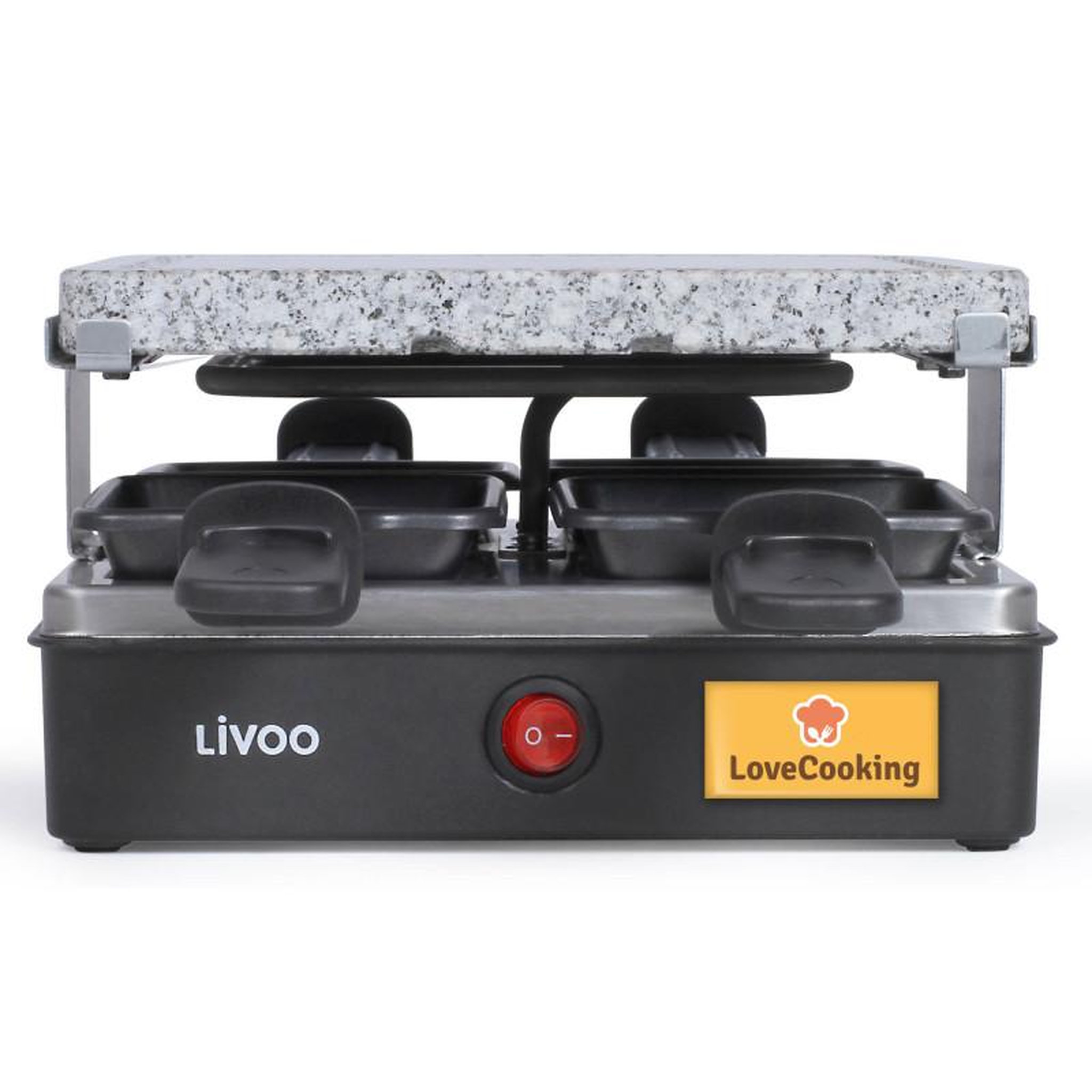 Voir la diapositive 6 : LIVOO Raclette 4 personnes DOC242