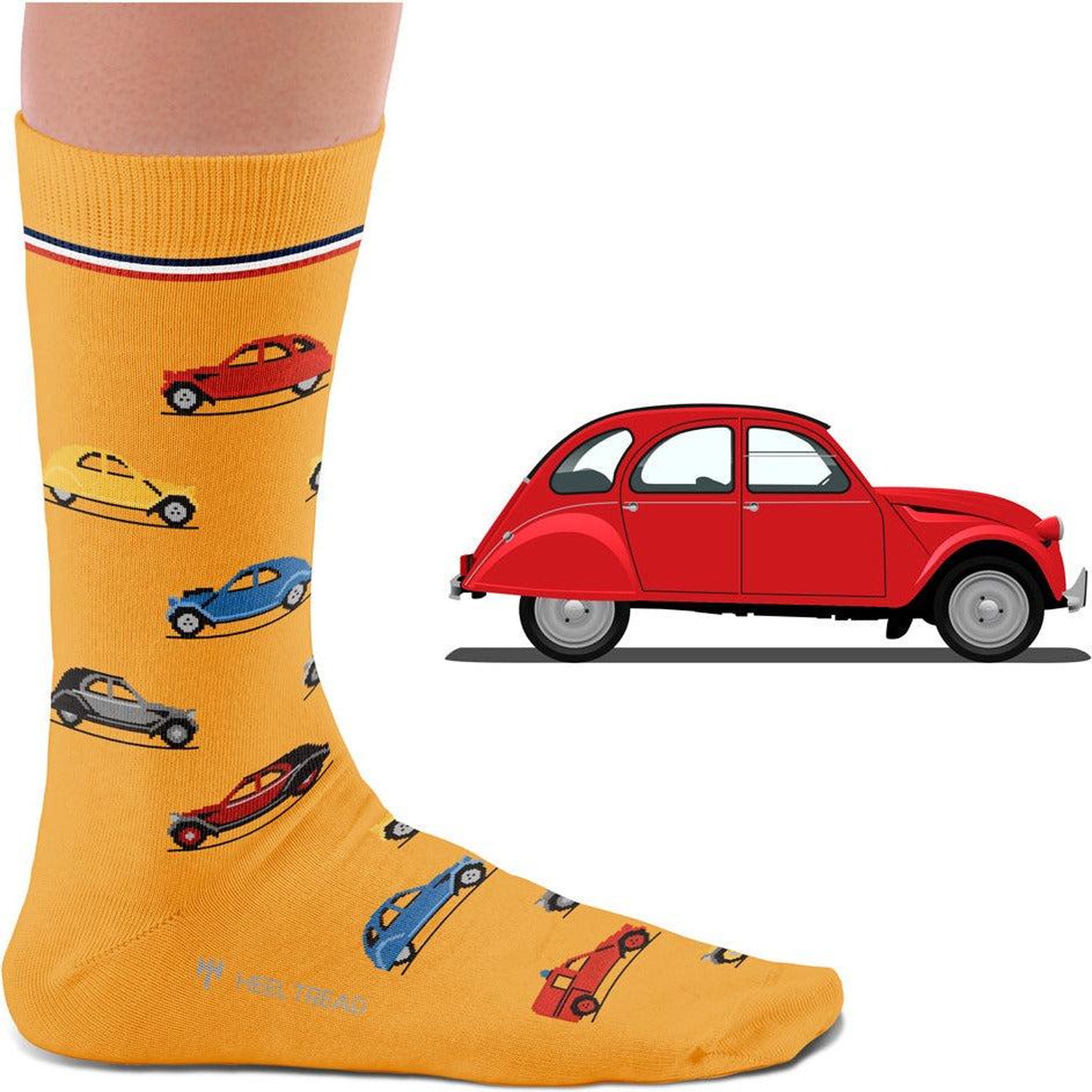 Voir la diapositive 5 : SOCK AFFAIRS Chaussettes 2cv citroën