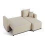Voir la diapositive 2 : BEST MOBILIER Regala - canapé d'angle réversible - 4 places - convertible avec coffre - en tissu