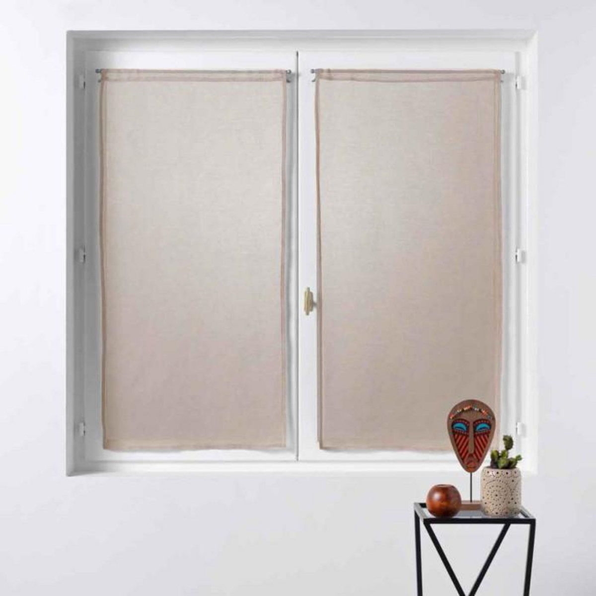 Paris Prix Paire de Voilages  Sandra  60x160cm Lin