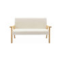 Voir la diapositive 4 : SWEEEK Banquette canapé enfant en bois et tissu bouclette. Isak. L 84 x P 43.5 x H 50cm