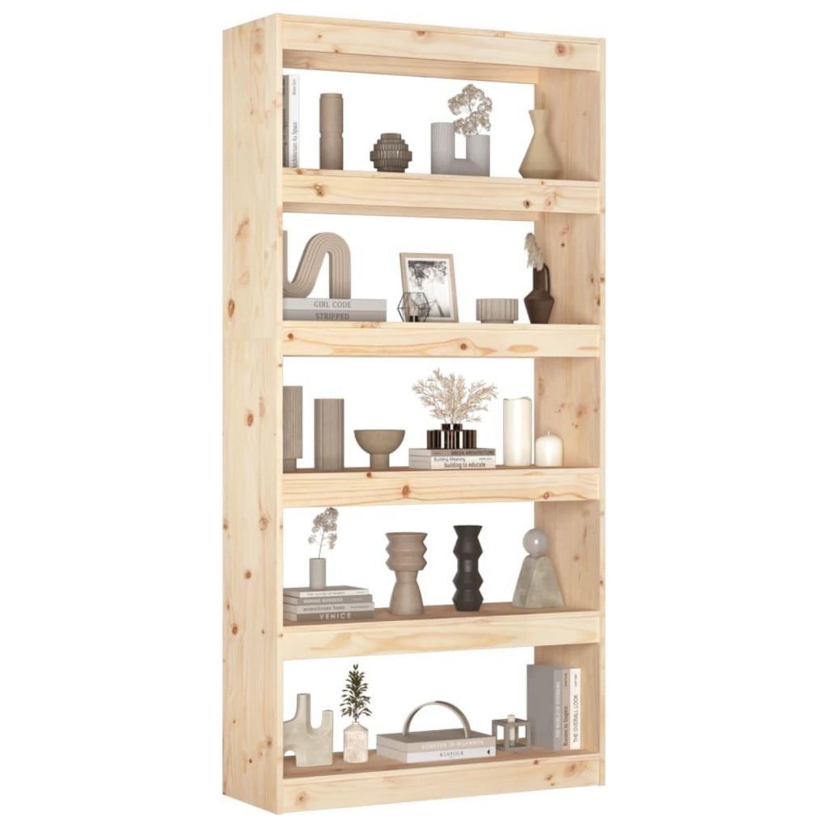 VIDAXL Bibliotheque/Separateur de piece 80x30x167,4 cm pin massif