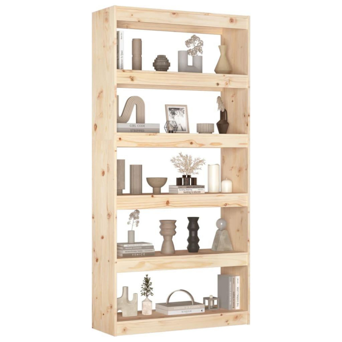 VIDAXL Bibliotheque/Separateur de piece 80x30x167,4 cm pin massif