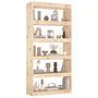 Voir la diapositive 4 : VIDAXL Bibliotheque/Separateur de piece 80x30x167,4 cm pin massif