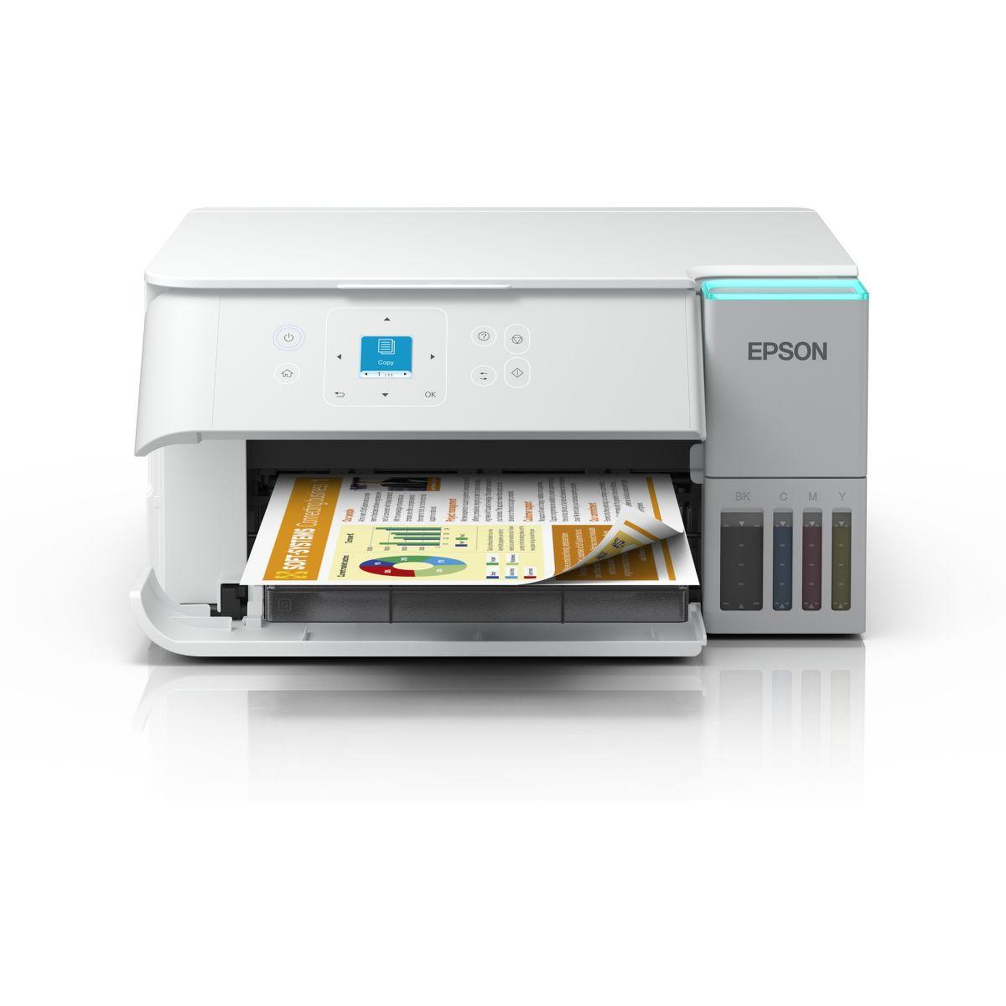 Voir la diapositive 2 : Epson Imprimante jet d'encre ecotank et-2956 - white