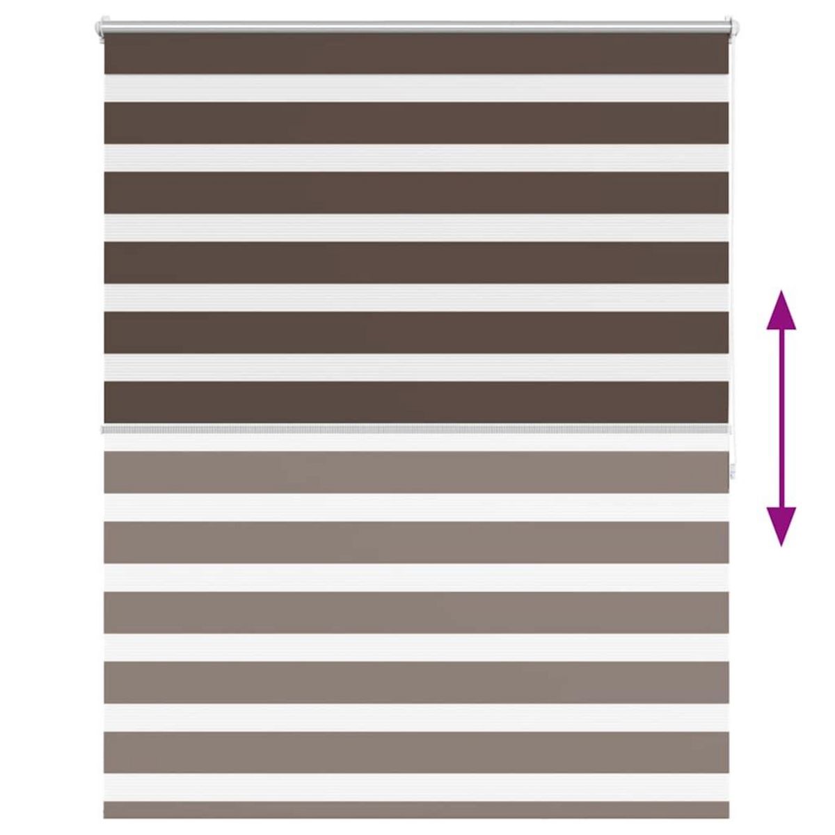 VIDAXL Store enrouleur tamisant 120 x 175 cm marron