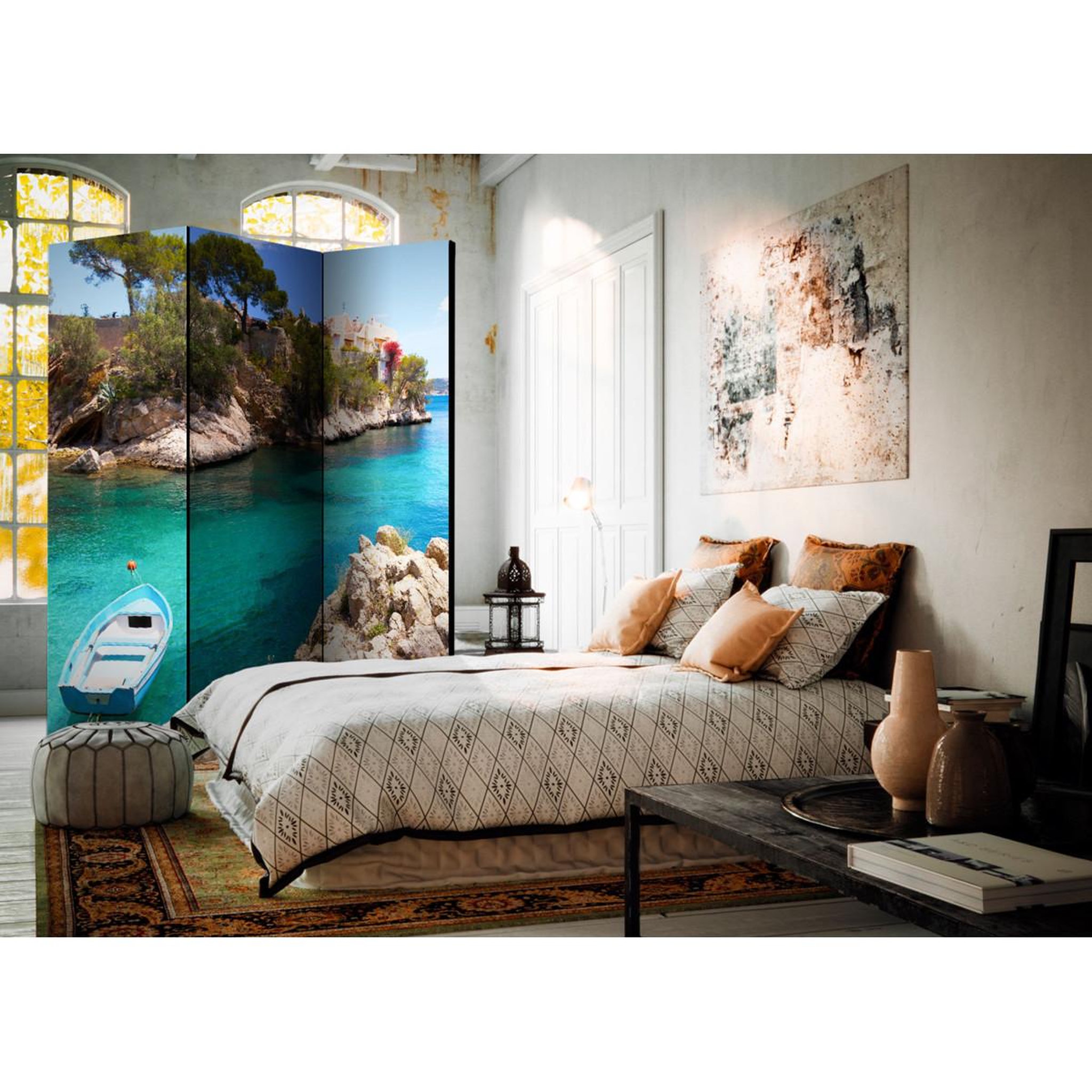Voir la diapositive 2 : Paris Prix Paravent 3 volets  holiday seclusion  135x172cm