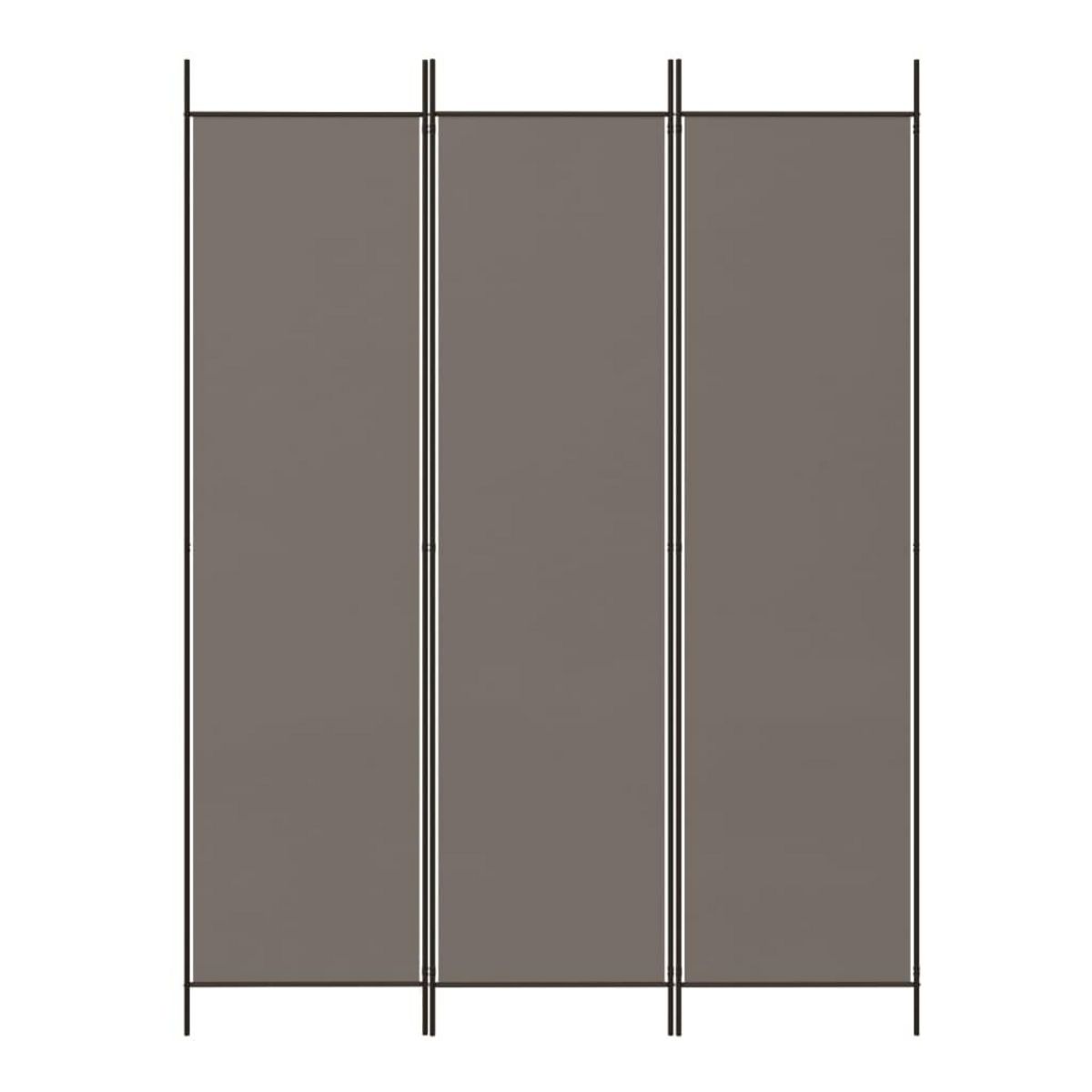 VIDAXL Cloison de separation 3 panneaux Anthracite 150x200 cm Tissu